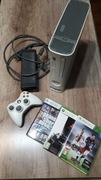 Xbox 360 zasilacz pad +3 gry(Jasper)