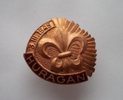 Odznaka szczep ZHP Huragan 1945r