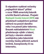 Nejlepší české básně 2015 Petr Borkovec,Tomáš