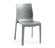 Záhradná stolička Rojaplast plast sivá