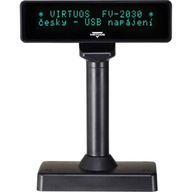 VFD zák.displej FV-2030B 2x20, 9mm, USB, čierny EJG1003