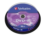 Płyta DVD Verbatim DVD+R 4,7 GB 10 sztuk + 10 kopert