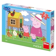 Puzzle Dino Peppa Pig 24 dielikov Dino puzzle Prasiatko Peppa: Kurčatá 24 dielikov