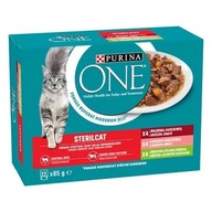 Purina ONE STERILCAT Mini Fileciki mix smaków 12x85g