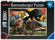 Puzzle Ravensburger 100 dielikov.Puzzle Dragons Priatelia 100 10918
