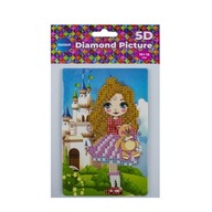 Diamantová mozaika s stojanom - Dievčatko 10x15