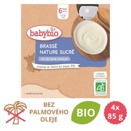 Obed BabyBio Mliečny dezert 4x85 g od 6 mesiacov 340 g