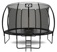 Aga SPORT EXCLUSIVE Trampolína 430 cm Čierna + ochranná sieť + rebrík