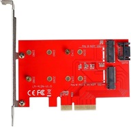 I-tec Adapter PCI-E SATA 2x M.2 Card PCI-E/SATA