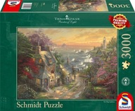 Puzzle PQ 3000 Dedina s majákom v pozadí G3