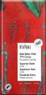 CZEKOLADA Z CHILI GORZKA BIO 100 g - VIVANI