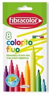 Písacie potreby Colorito Fluo 8 farieb FIBRACOLOR