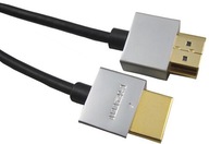 PremiumCord Slim HDMI High Speed + Ethernet kabel, 1 m