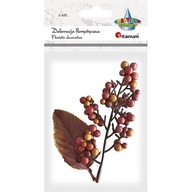 Floristická dekorácia: strapec bobúľ s listom