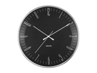 Nástenné hodiny Karlsson čierne 4cm