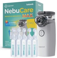 Nebulizator NebuCare MAX + sól fizjologiczna, zestaw Katarek / HelpMedi
