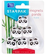 MAGNESY NA LODÓWKĘ TABLICE PANDA 6 SZTUK