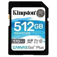 SD karta Kingston Canvas Go! Plus 512 GB