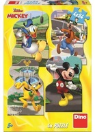 Dino Mickey v meste puzzle 4x54 dielikov