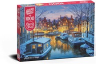 Puzzle Amsterdam v noci 1000 dielikov.