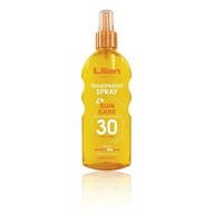 Lilien Sun Active Transparent SPF30 vodeodolný sprej na opaľovanie 200 ml