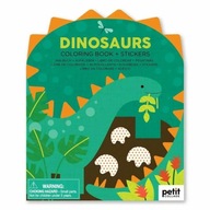 Petit Collage Omaľovánka s nálepkami Dinosaury