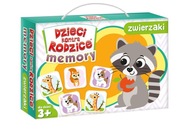 Gra planszowa Kangur Dzieci kontra rodzice. Memory Zwierzaki