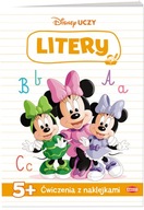 Disney Uczy Litery myszka Minnie ćwiczenia z naklejkami 5 lat