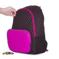 Školský batoh Bodky s fialovým panelom