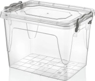 TÉGLALAP ALAKÚ MAXI 7,8L-ES ÉTELTÁROLÓ EDÉNY FEDŐVEL RENDSZEREZŐ