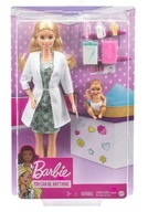 Barbie Pediatra Lalka z bobasem i akcesoriami zestaw GVK03 od Mattel Lekarz