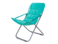 Záhradná stolička Happy Green kov modrá