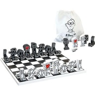 Spoločenská hra Vilac Moderní dřevěné šachy Keith Haring