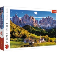 Puzzle Údolie Val di Funes, Dolomity, Taliansko 1500 dielikov.