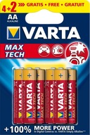 Alkalická batéria Varta AA (R6) 6 ks