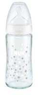NUK Butelka szklana FC+ ze Wskaźnikiem Temperatury 240 ml 0-6m gwiazdki