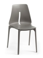 Záhradná stolička Rojaplast plast sivá
