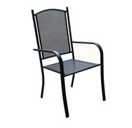 Záhradná stolička Tradgard kov čierna