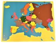 Fyzická mapa Európa Moyo Montessori 0,5 cm x 36 cm