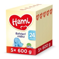 Hami 24+ dojčenské mlieko 5x 600 g