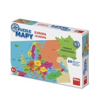 Dino Puzzle Mapy Európy 69 dielikov
