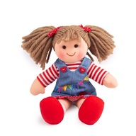 Bábika handrička Bigjigs Toys Hattie 28 cm