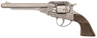 Revolver Gonher kovboj strieborný, kov 8 nábojov