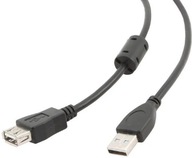 Predlžovací kábel USB Gembird CCF-USB2-AMAF-10 čierny 3 m