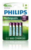 Nikel-hydridová batéria Philips AAA (R3) 4 ks