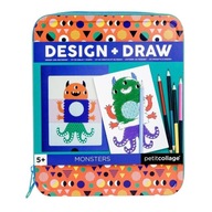 Wild & Wolf "Monsters Design & Draw Travel Activity Kit - kit