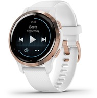 Smartwatch zegarek Garmin Venu 2S ROSE GOLD WHITE Złoty