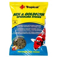 Pokarm dla ryb oczkowych Tropical Koi & Goldfish Spirulina Sticks 1l