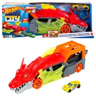 HOT WHEELS sada GTK42 TRANSPORTER DRAK dragon