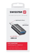 SWISSTEN Adaptér/adaptér OTG Lightning (samec)/USB-A (samica)